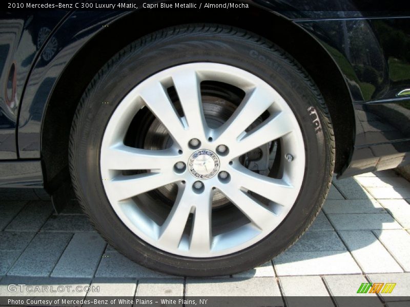 Capri Blue Metallic / Almond/Mocha 2010 Mercedes-Benz C 300 Luxury 4Matic