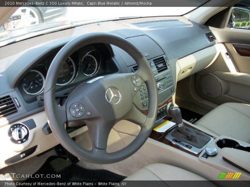 Capri Blue Metallic / Almond/Mocha 2010 Mercedes-Benz C 300 Luxury 4Matic