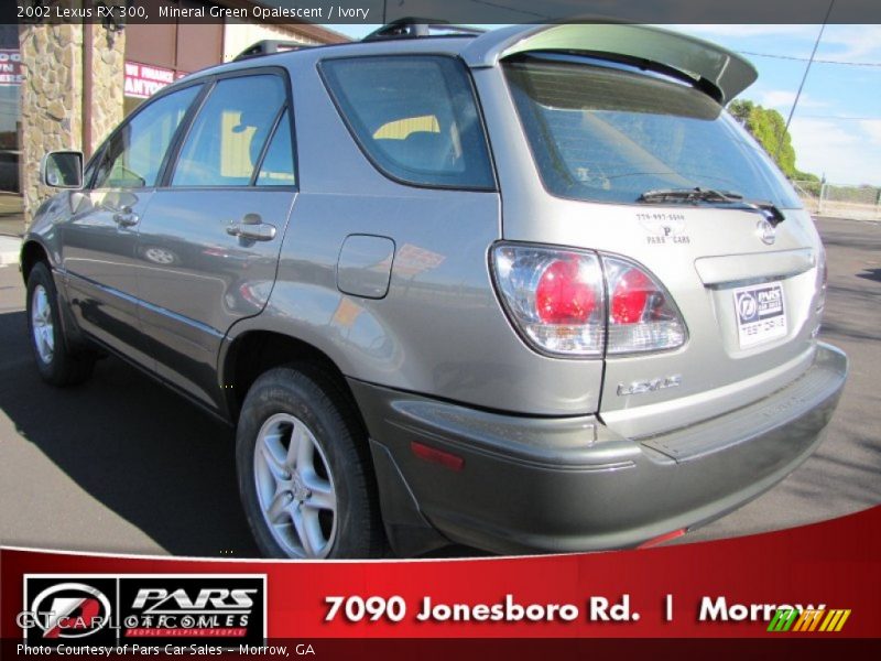 Mineral Green Opalescent / Ivory 2002 Lexus RX 300
