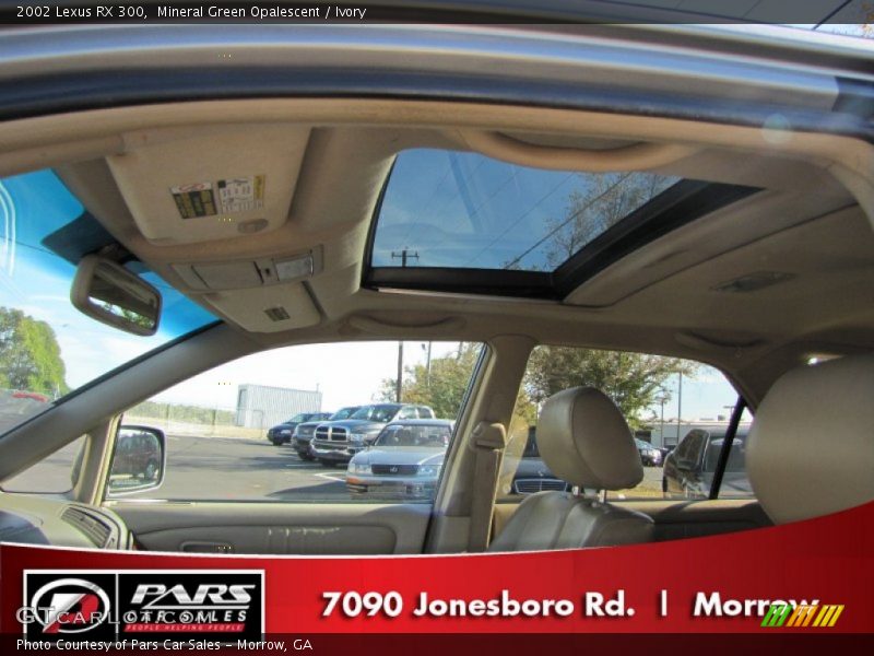 Mineral Green Opalescent / Ivory 2002 Lexus RX 300