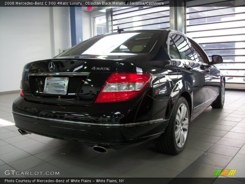 Obsidian Black Metallic / Savanna/Cashmere 2008 Mercedes-Benz C 300 4Matic Luxury