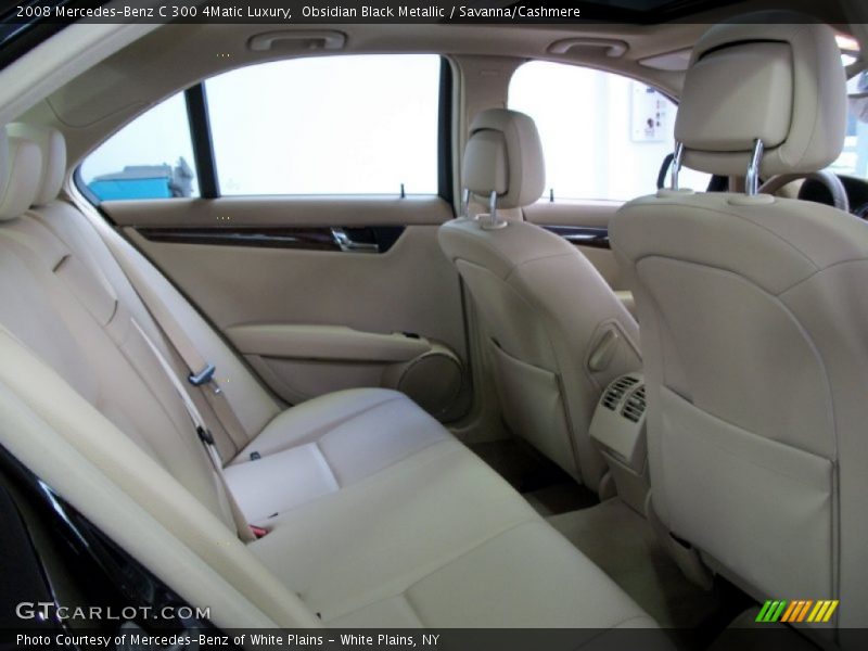 Obsidian Black Metallic / Savanna/Cashmere 2008 Mercedes-Benz C 300 4Matic Luxury