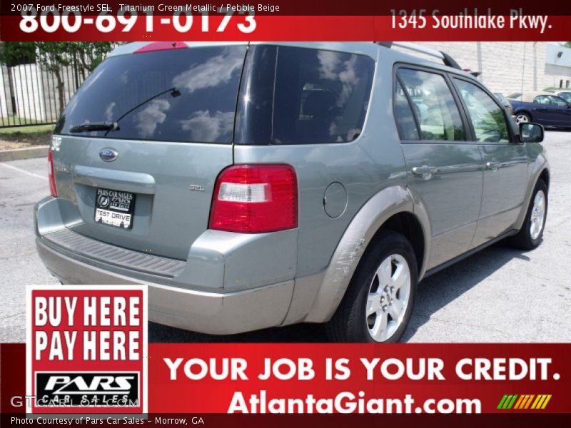 Titanium Green Metallic / Pebble Beige 2007 Ford Freestyle SEL