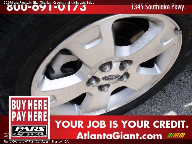 Titanium Green Metallic / Pebble Beige 2007 Ford Freestyle SEL