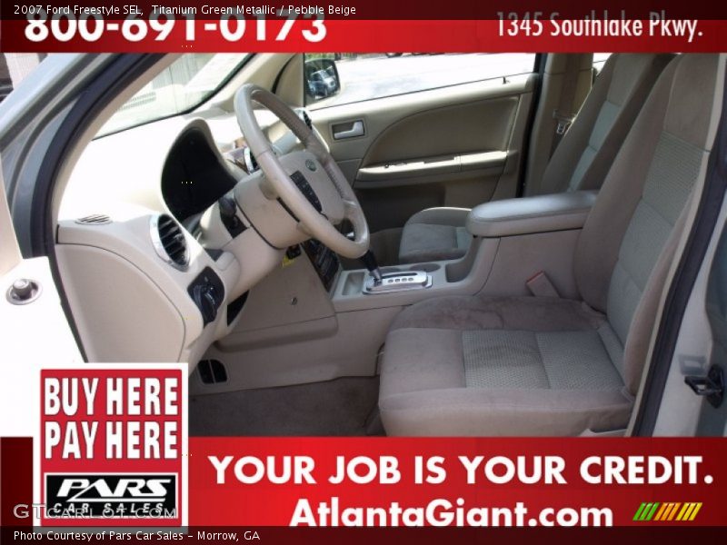 Titanium Green Metallic / Pebble Beige 2007 Ford Freestyle SEL