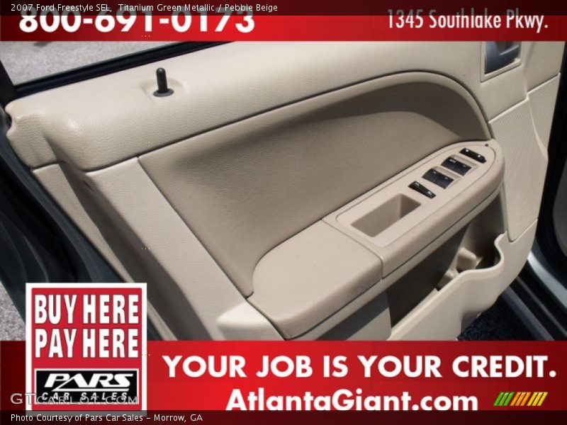 Titanium Green Metallic / Pebble Beige 2007 Ford Freestyle SEL