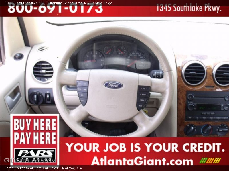 Titanium Green Metallic / Pebble Beige 2007 Ford Freestyle SEL