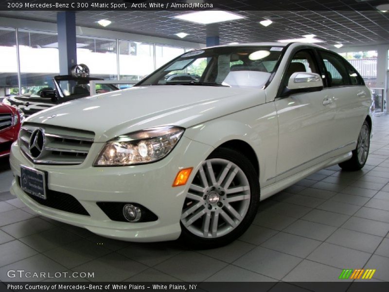 Arctic White / Almond/Mocha 2009 Mercedes-Benz C 300 4Matic Sport