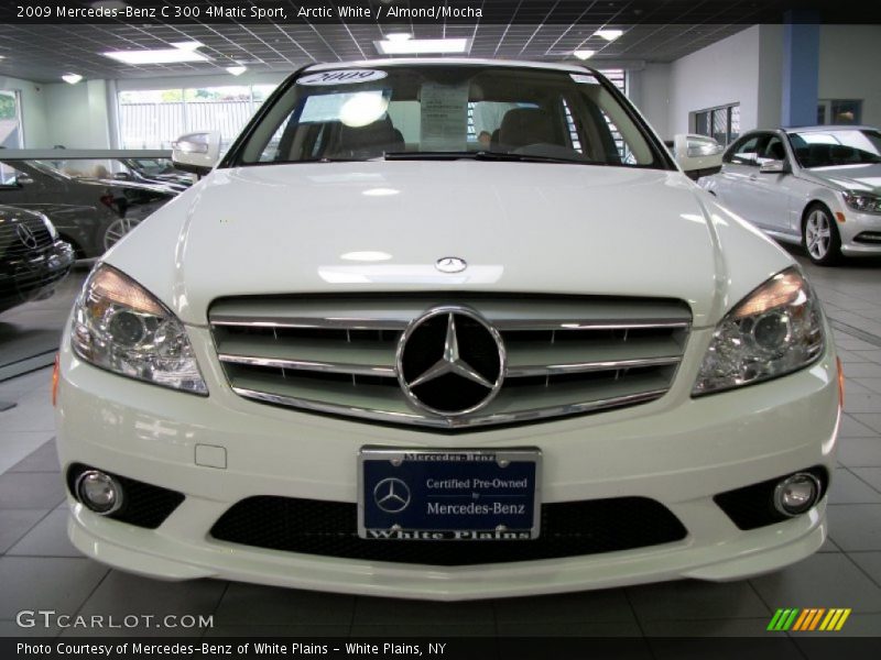 Arctic White / Almond/Mocha 2009 Mercedes-Benz C 300 4Matic Sport