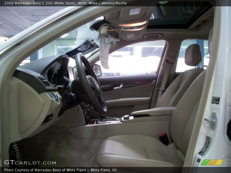 Arctic White / Almond/Mocha 2009 Mercedes-Benz C 300 4Matic Sport