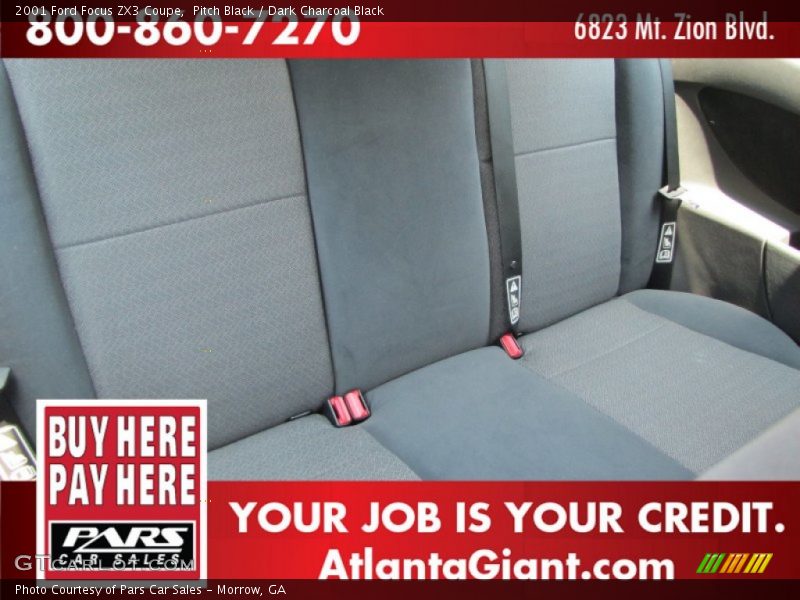 Pitch Black / Dark Charcoal Black 2001 Ford Focus ZX3 Coupe