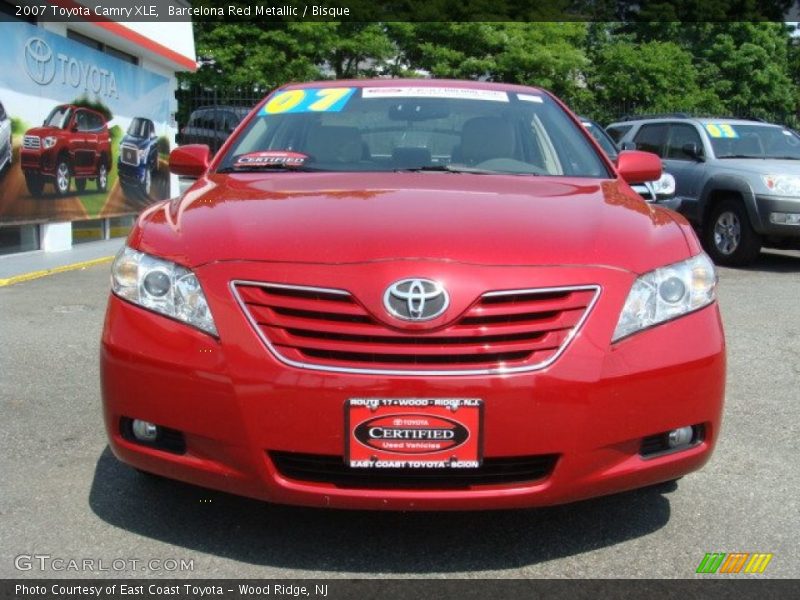 Barcelona Red Metallic / Bisque 2007 Toyota Camry XLE