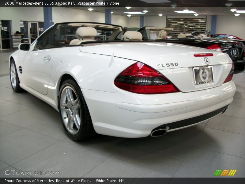 Alabaster White / Stone 2008 Mercedes-Benz SL 550 Roadster