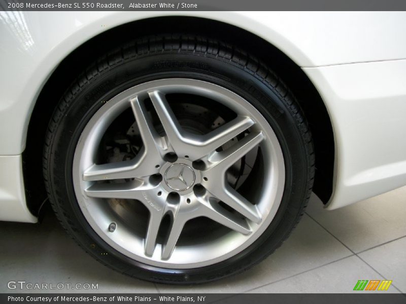 Alabaster White / Stone 2008 Mercedes-Benz SL 550 Roadster