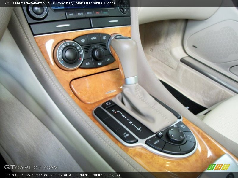 Alabaster White / Stone 2008 Mercedes-Benz SL 550 Roadster