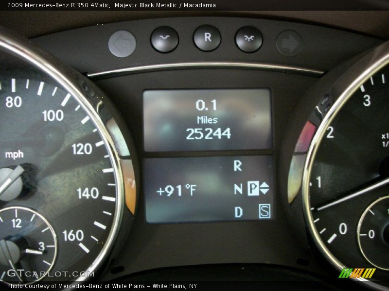 Majestic Black Metallic / Macadamia 2009 Mercedes-Benz R 350 4Matic