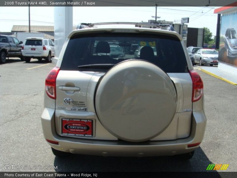 Savannah Metallic / Taupe 2008 Toyota RAV4 4WD