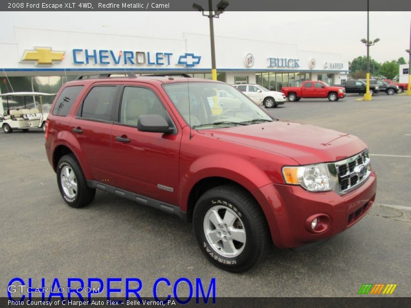 Redfire Metallic / Camel 2008 Ford Escape XLT 4WD
