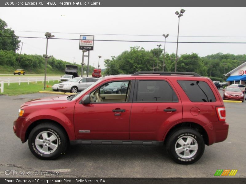 Redfire Metallic / Camel 2008 Ford Escape XLT 4WD