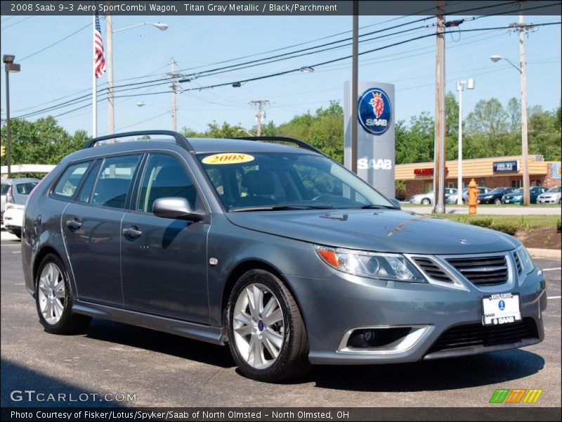 Front 3/4 View of 2008 9-3 Aero SportCombi Wagon