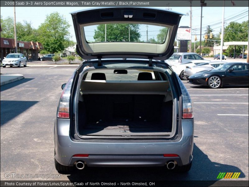 Titan Gray Metallic / Black/Parchment 2008 Saab 9-3 Aero SportCombi Wagon