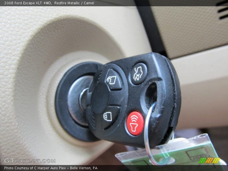 Redfire Metallic / Camel 2008 Ford Escape XLT 4WD