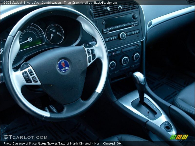  2008 9-3 Aero SportCombi Wagon Black/Parchment Interior