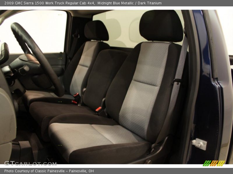 Midnight Blue Metallic / Dark Titanium 2009 GMC Sierra 1500 Work Truck Regular Cab 4x4