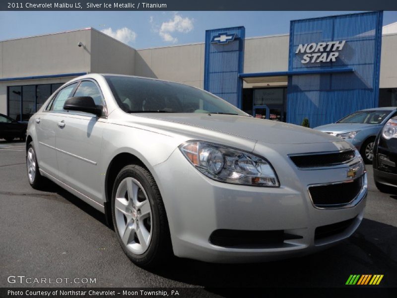 Silver Ice Metallic / Titanium 2011 Chevrolet Malibu LS
