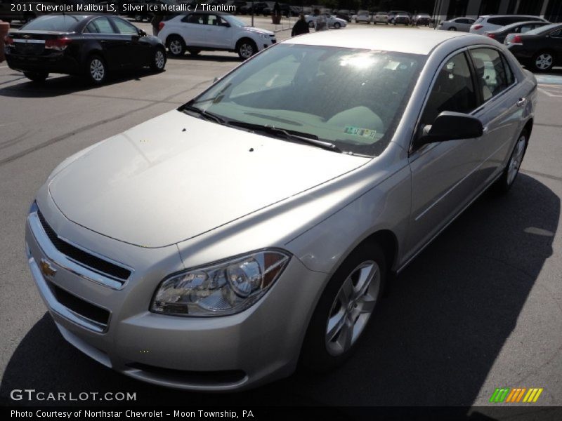 Silver Ice Metallic / Titanium 2011 Chevrolet Malibu LS