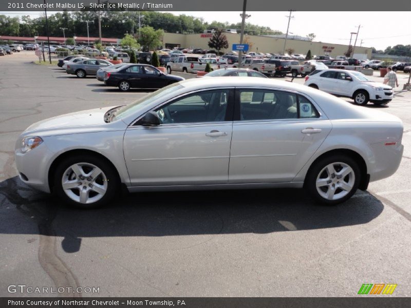 Silver Ice Metallic / Titanium 2011 Chevrolet Malibu LS