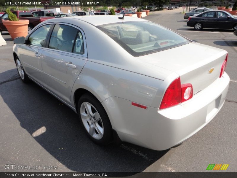 Silver Ice Metallic / Titanium 2011 Chevrolet Malibu LS