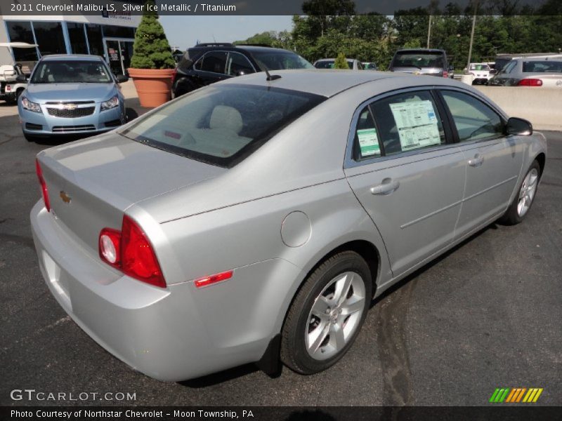 Silver Ice Metallic / Titanium 2011 Chevrolet Malibu LS