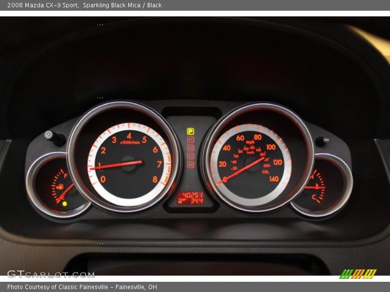 Sparkling Black Mica / Black 2008 Mazda CX-9 Sport