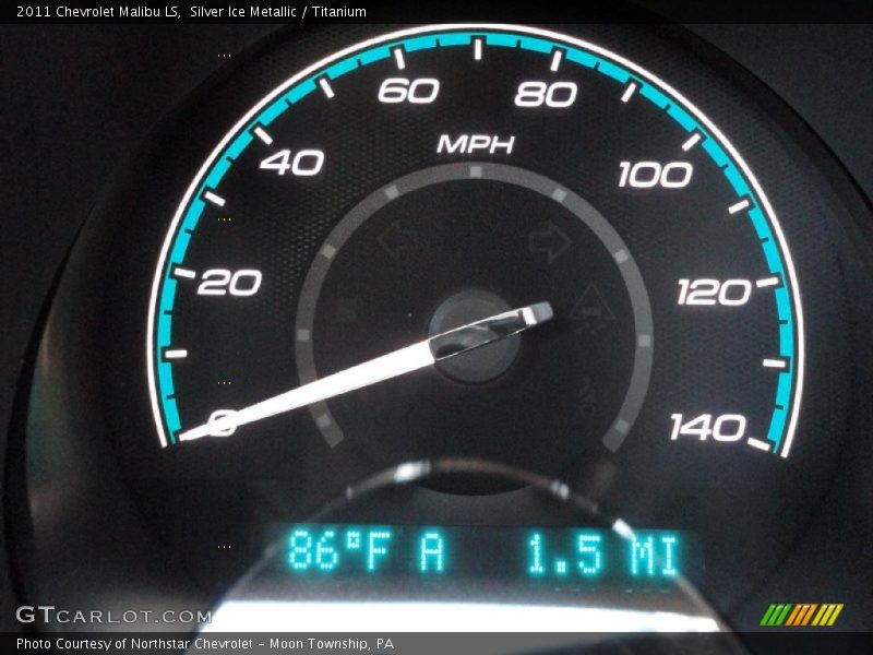 Silver Ice Metallic / Titanium 2011 Chevrolet Malibu LS