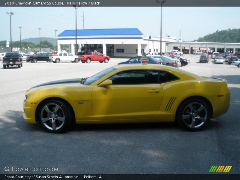Rally Yellow / Black 2010 Chevrolet Camaro SS Coupe