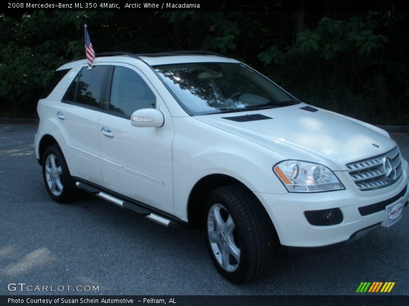 Arctic White / Macadamia 2008 Mercedes-Benz ML 350 4Matic