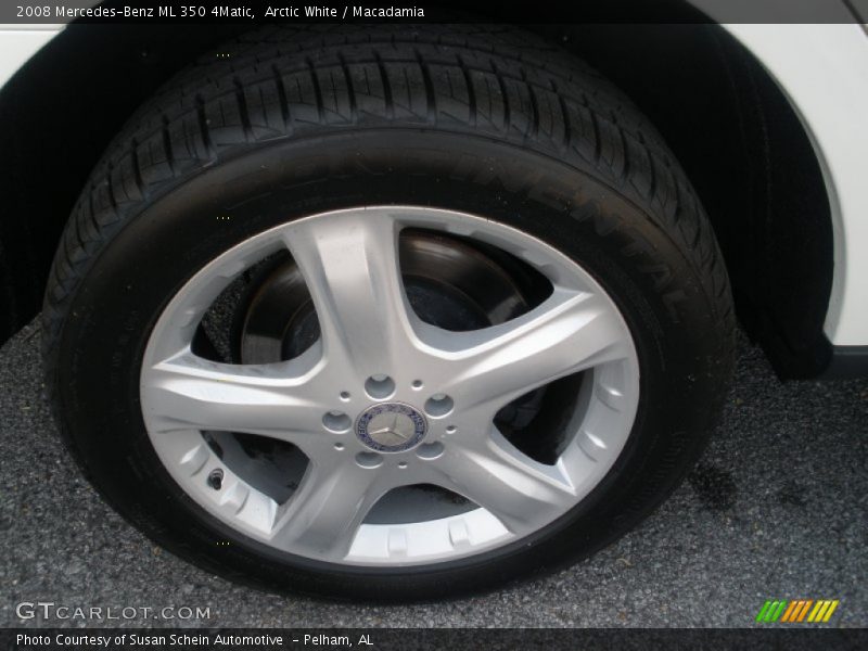 Arctic White / Macadamia 2008 Mercedes-Benz ML 350 4Matic