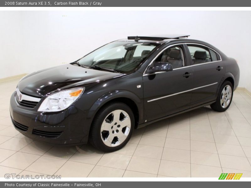 Carbon Flash Black / Gray 2008 Saturn Aura XE 3.5