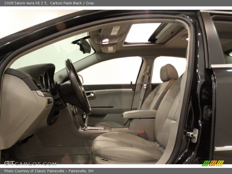 Carbon Flash Black / Gray 2008 Saturn Aura XE 3.5
