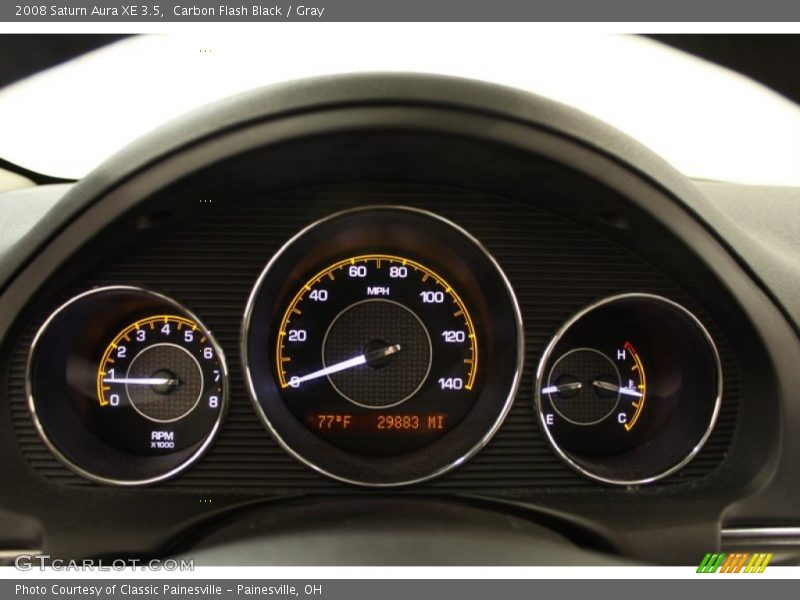 Carbon Flash Black / Gray 2008 Saturn Aura XE 3.5