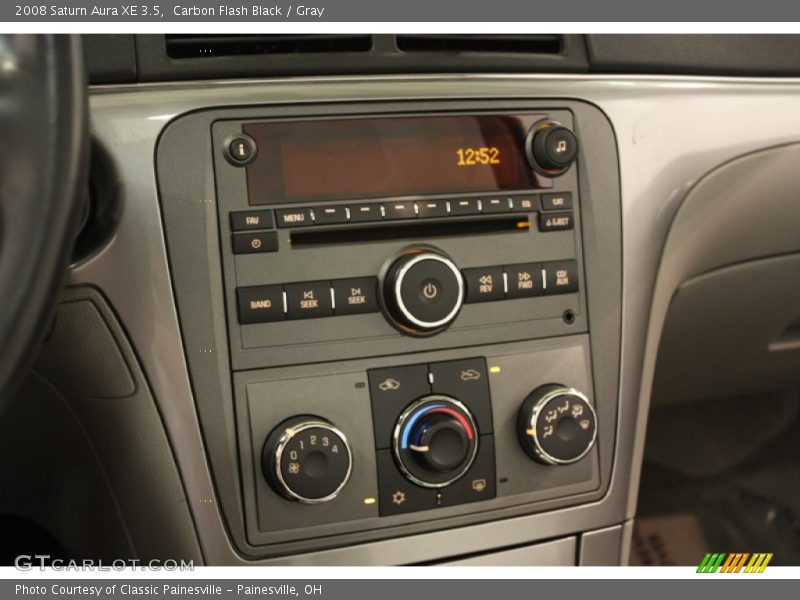 Carbon Flash Black / Gray 2008 Saturn Aura XE 3.5