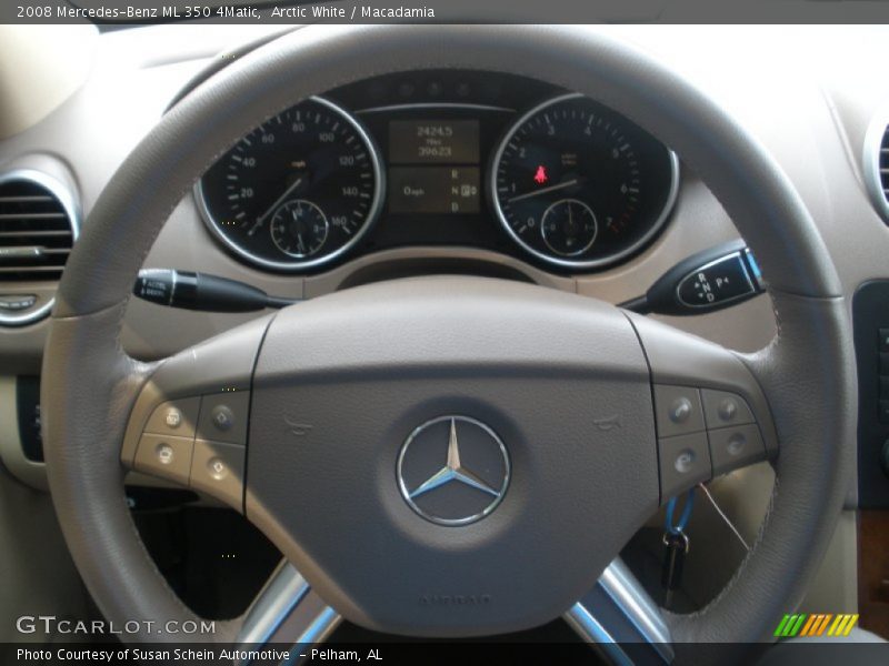Arctic White / Macadamia 2008 Mercedes-Benz ML 350 4Matic