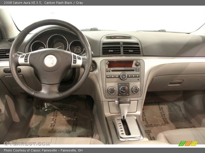 Carbon Flash Black / Gray 2008 Saturn Aura XE 3.5