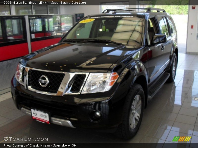 Super Black / Cafe Latte 2008 Nissan Pathfinder LE 4x4