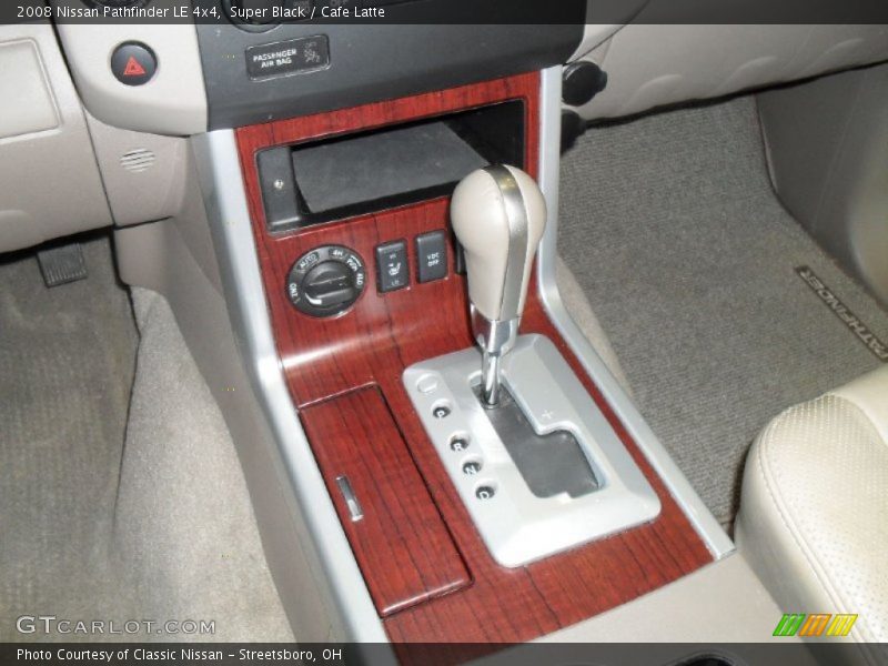 Super Black / Cafe Latte 2008 Nissan Pathfinder LE 4x4
