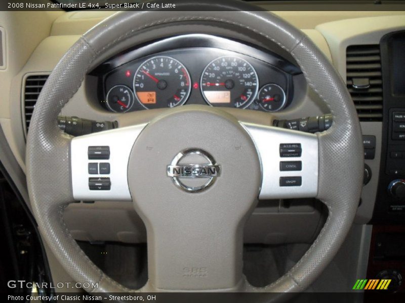 Super Black / Cafe Latte 2008 Nissan Pathfinder LE 4x4