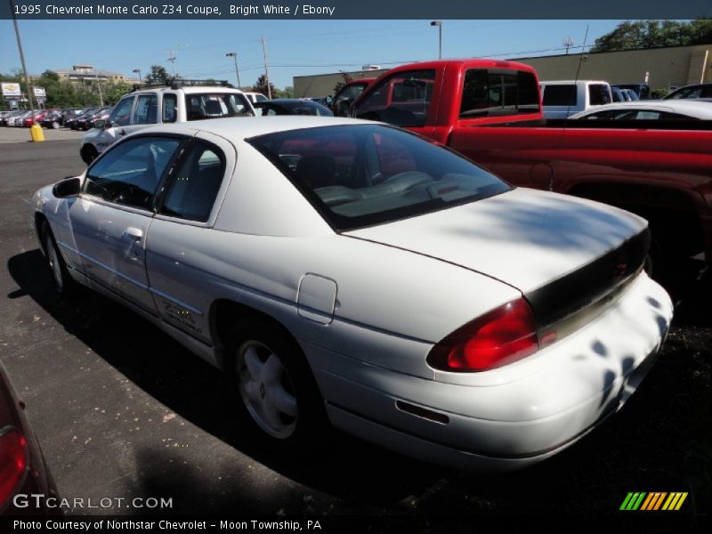 Bright White / Ebony 1995 Chevrolet Monte Carlo Z34 Coupe