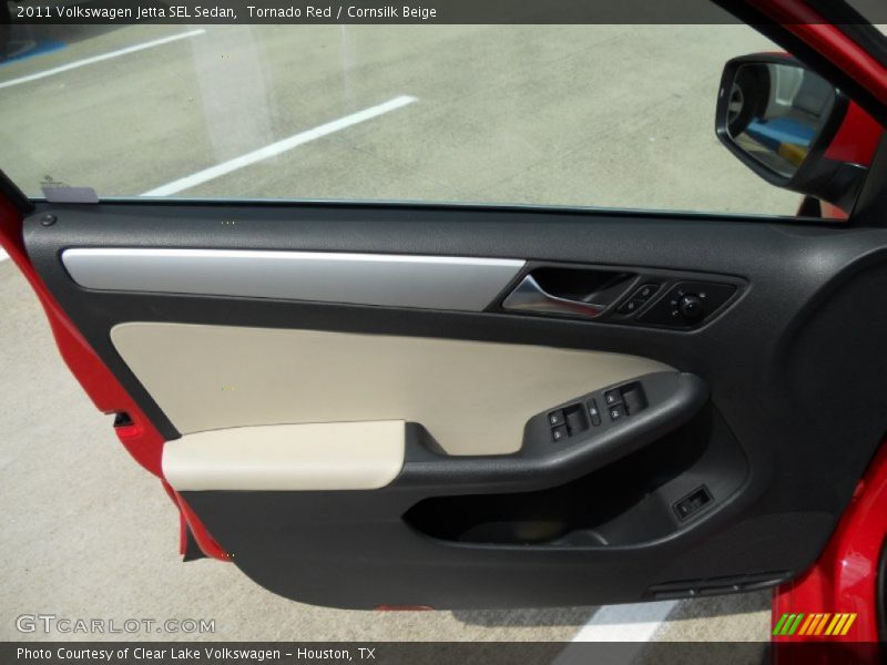 Tornado Red / Cornsilk Beige 2011 Volkswagen Jetta SEL Sedan