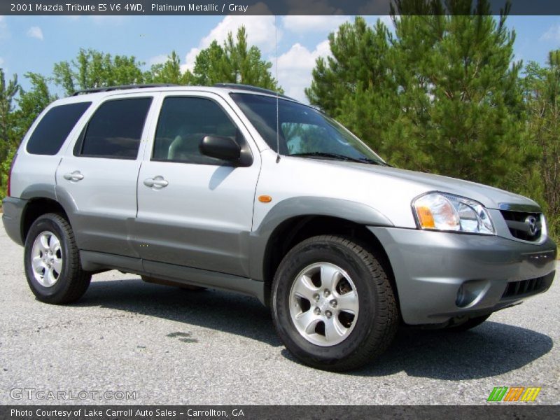 Platinum Metallic / Gray 2001 Mazda Tribute ES V6 4WD